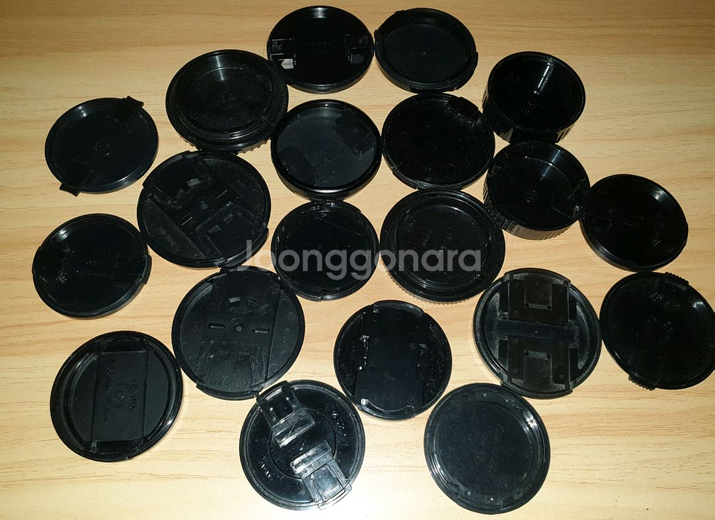 잡다한 카메라 렌즈 전.후면 보호캡 일괄--4