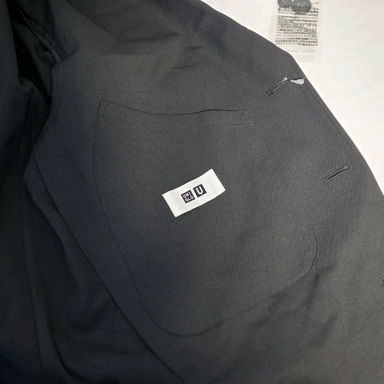S] 유니클로 U 릴랙스피트 테일러드 재킷 르메르 협업 자켓 블랙 #AH 이미지