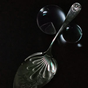 빈티지 실버 케익서버 이미지