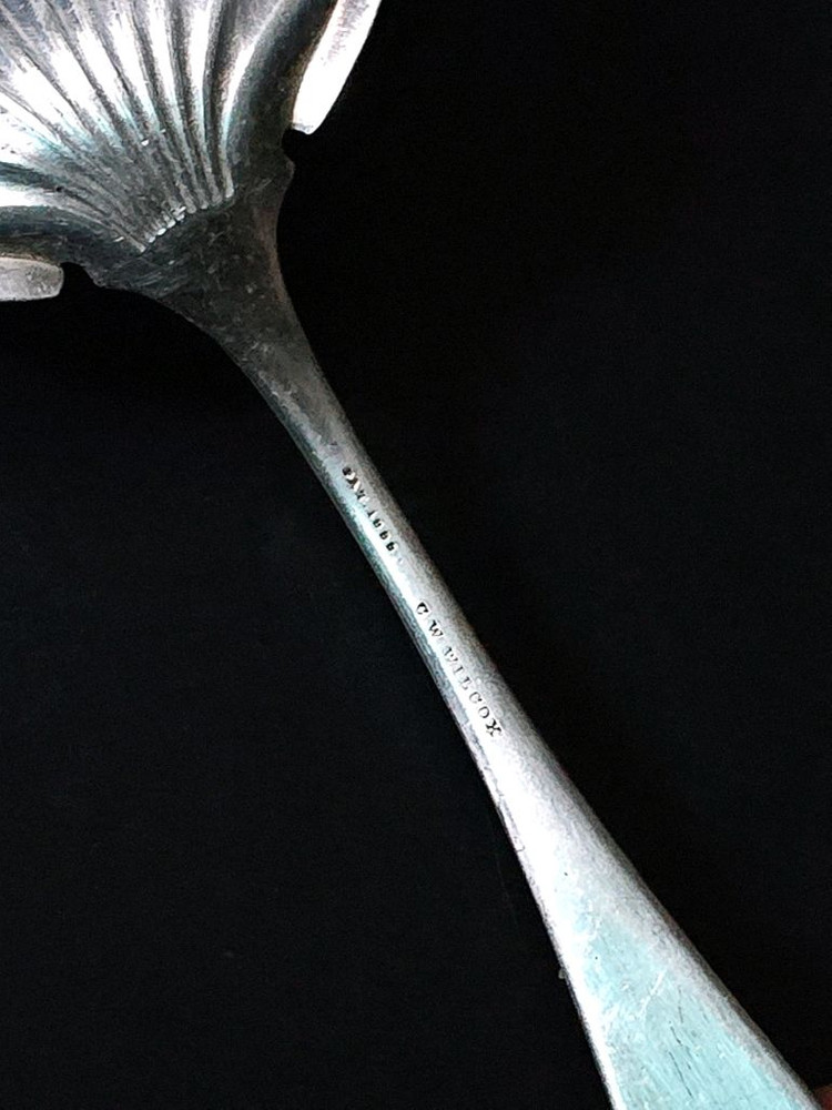 빈티지 실버 케익서버 이미지