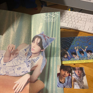 유우시 료 포카 + 유우시 포스터 + 팝팝 개봉앨범 이미지