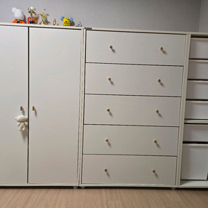 한샘 샘키즈 보나 베이비장 옷장 수납장 세트