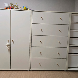 한샘 샘키즈 보나 베이비장 옷장 수납장 세트