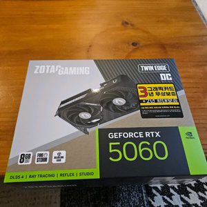 ZOTAC] GAMING 지포스 RTX 5060 Twin Edge OC D7 8GB