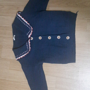 샐리 남색 여성용 가디건 중고 팝니다