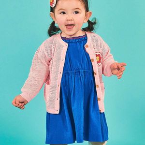 베베드피노 플라워베이비 가디건 네온핑크 90