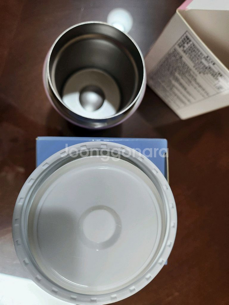 맥심 사은품 무민 캐렉터 푸드컨테이너 보온병 죽통--3