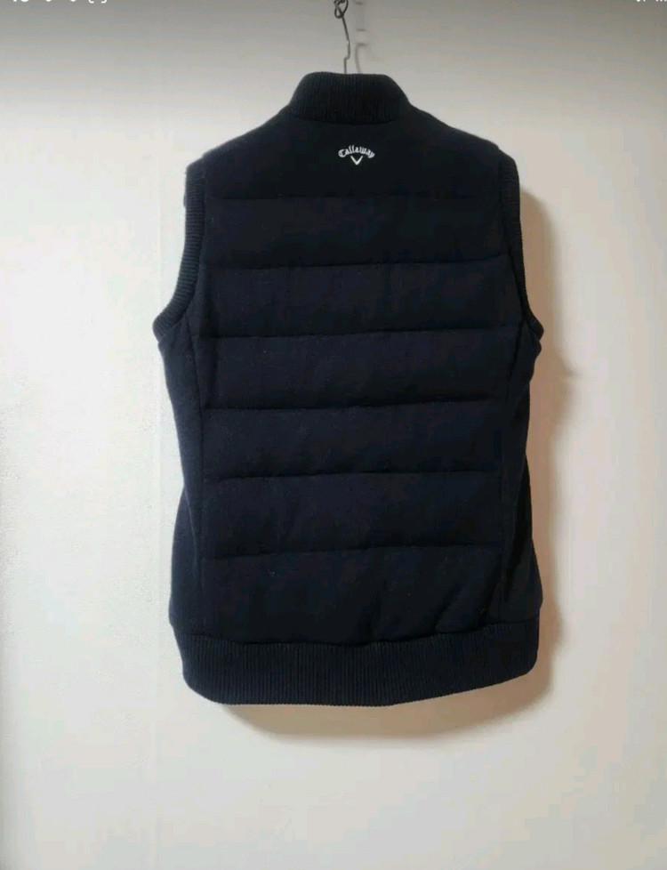 여성 캘러웨이 골프 구스다운 방풍 니트 조끼 골프웨어 골프의류ㅡ90--6