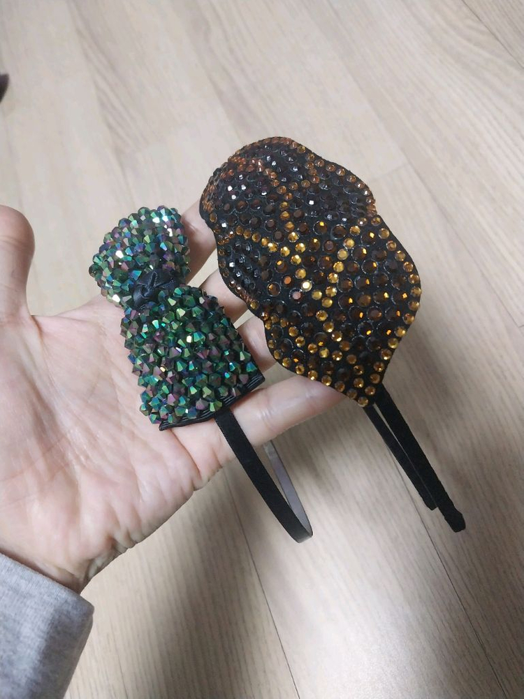 비즈 머리띠 2개 만원착불--2