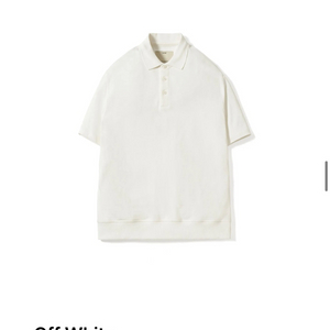 포터리 숏슬리브 컴포트 폴로 티셔츠 오프화이트 2사이즈