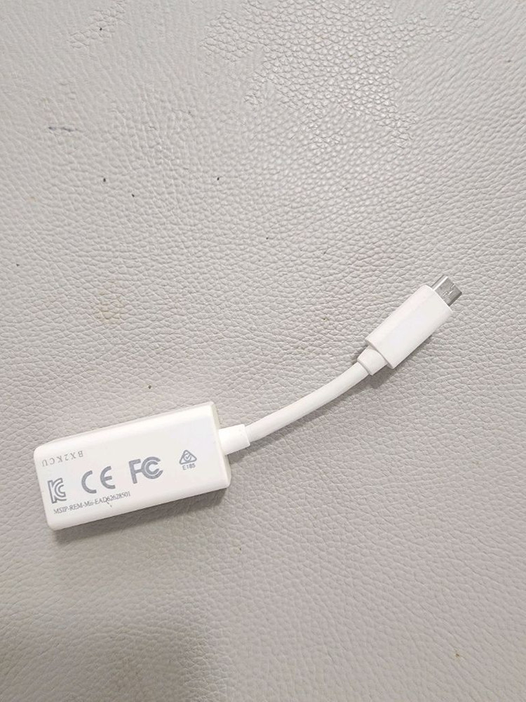 LG USB- 5핀 유선 인터넷 어댑터(LG정품) LG 그램 랜젠더 이더넷 인터넷 아답터 유선랜 케이블 5핀 이미지