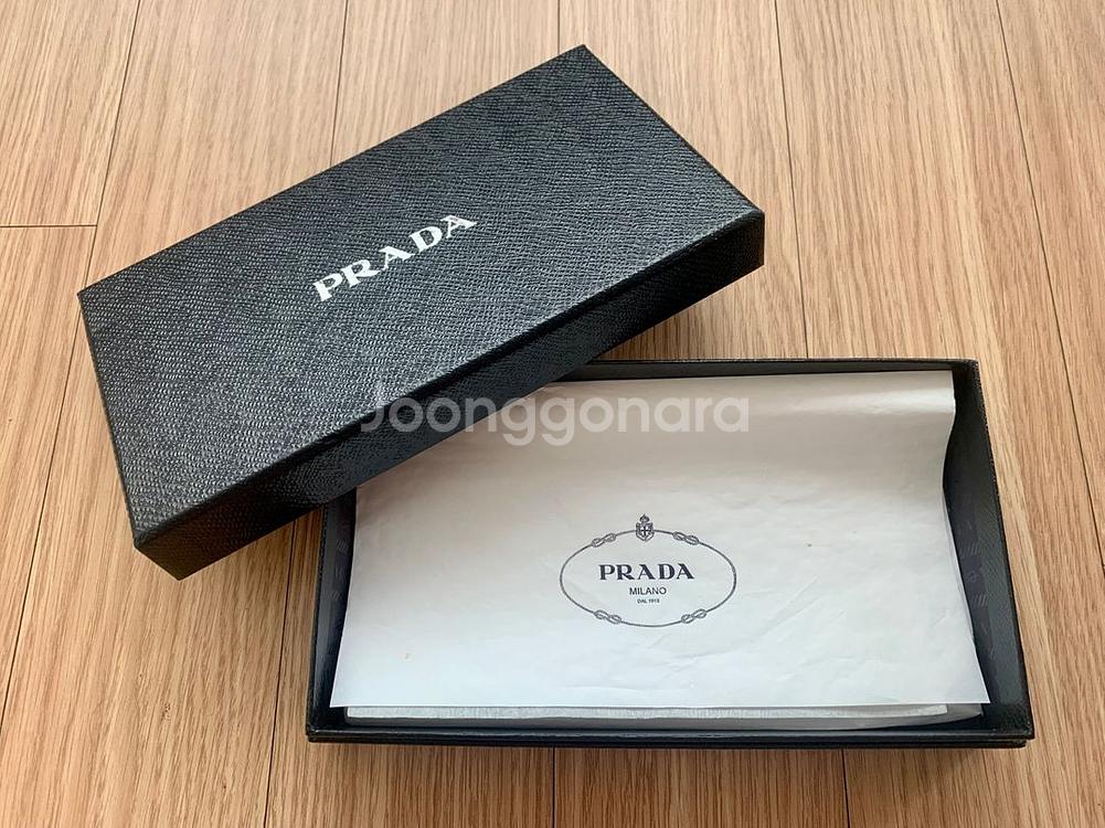 프라다 사피아노 장지갑 프라다지갑 지퍼돌이 가격많이내림--1