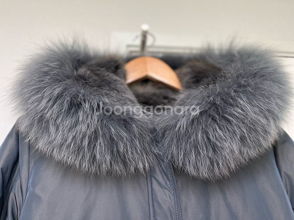 Arte inter 폭스퍼 레빗안감 구스롱패딩--1