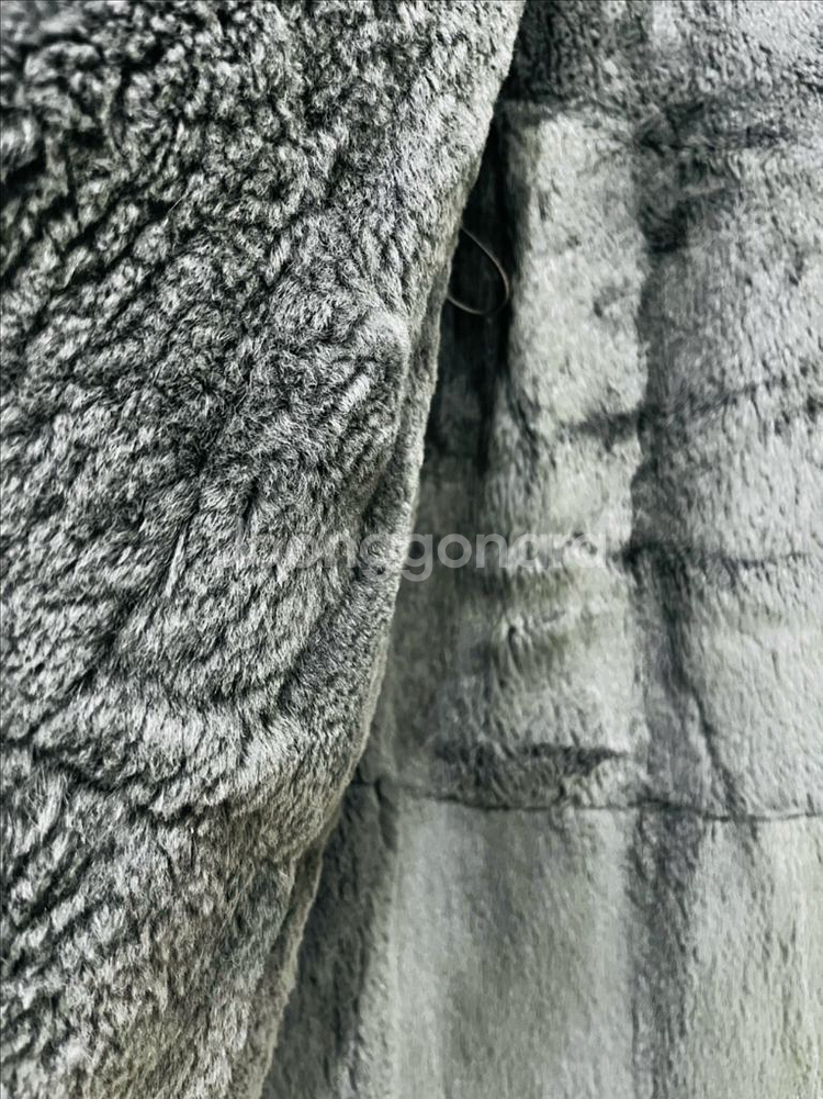 Arte inter 폭스퍼 레빗안감 구스롱패딩--4