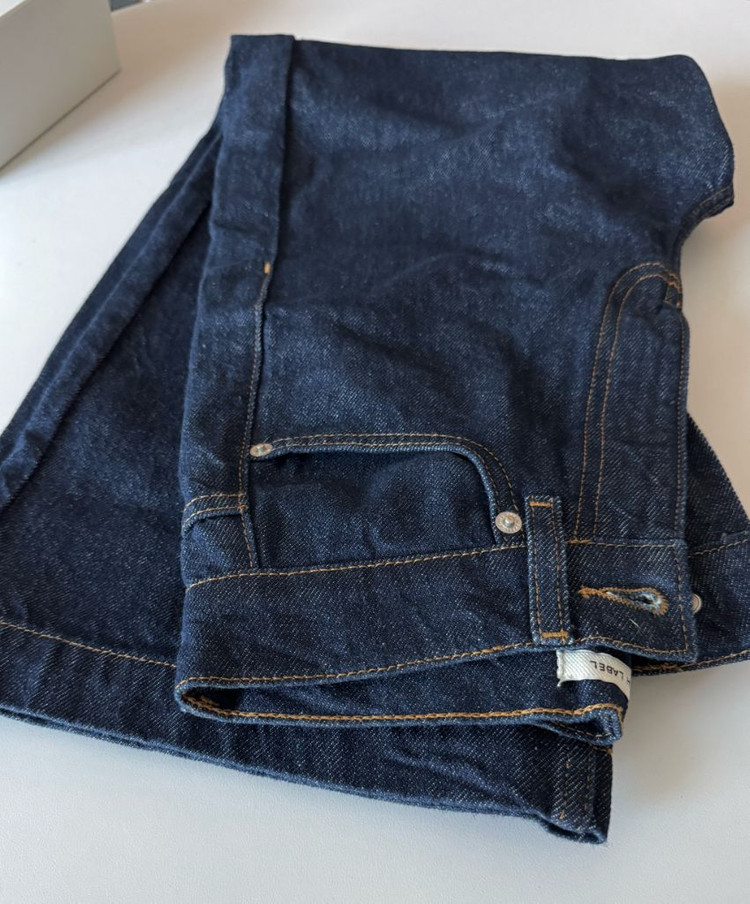 프레쉬라벨 코이 데님 딥블루xs 숏길이 택포--2