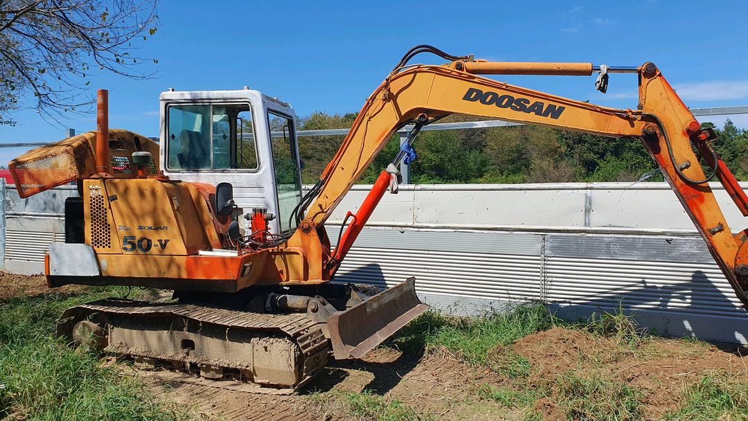 02굴착기 두산쏠라50 포크레인 굴삭기 이미지