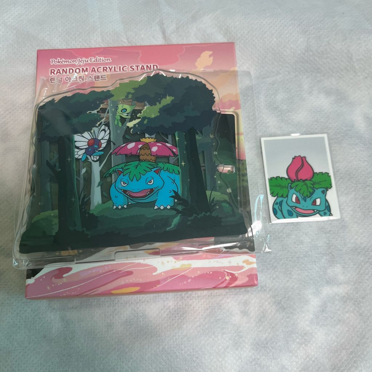 제주 포켓몬 아크릴 스탠드 팬텀 이상해꽃 증명사진 가챠 이미지