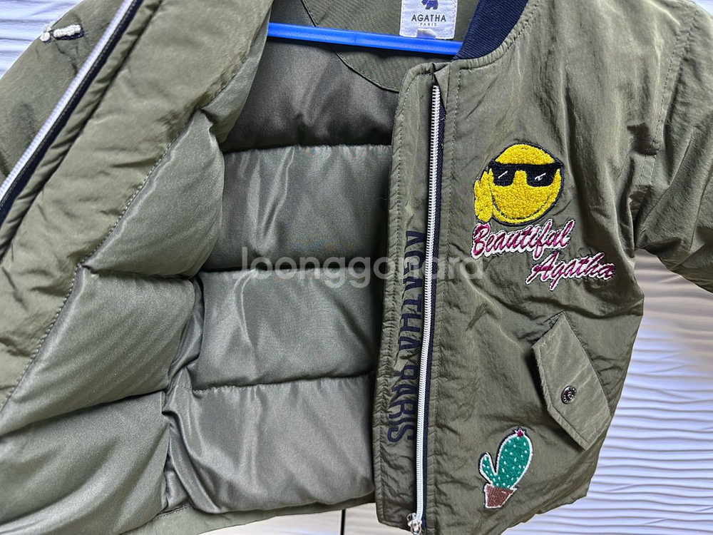 아가타 베이비 아기 유아 키즈 오리털 패딩 항공점퍼 90 24m 2Y 2T--1