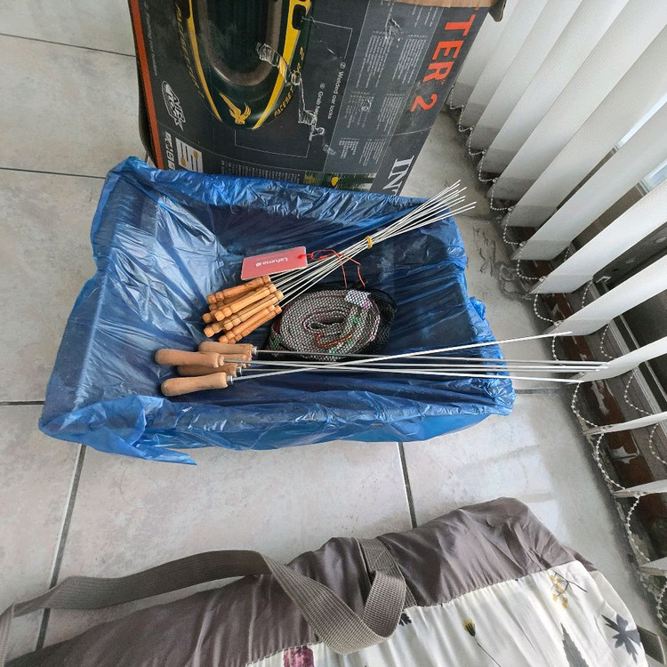 캠핑용품 세트 (텐트+가방+바베큐용품) 이미지