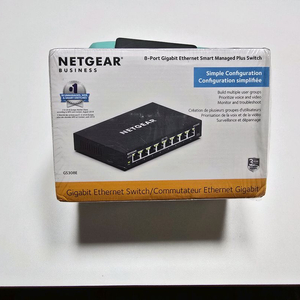 넷기어 기가비트 8포트 스위치허브 GS308E 미개봉