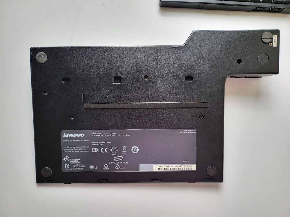 레노버 thinkpad dock type 2504 도킹 스테이션 부품용 판매 이미지