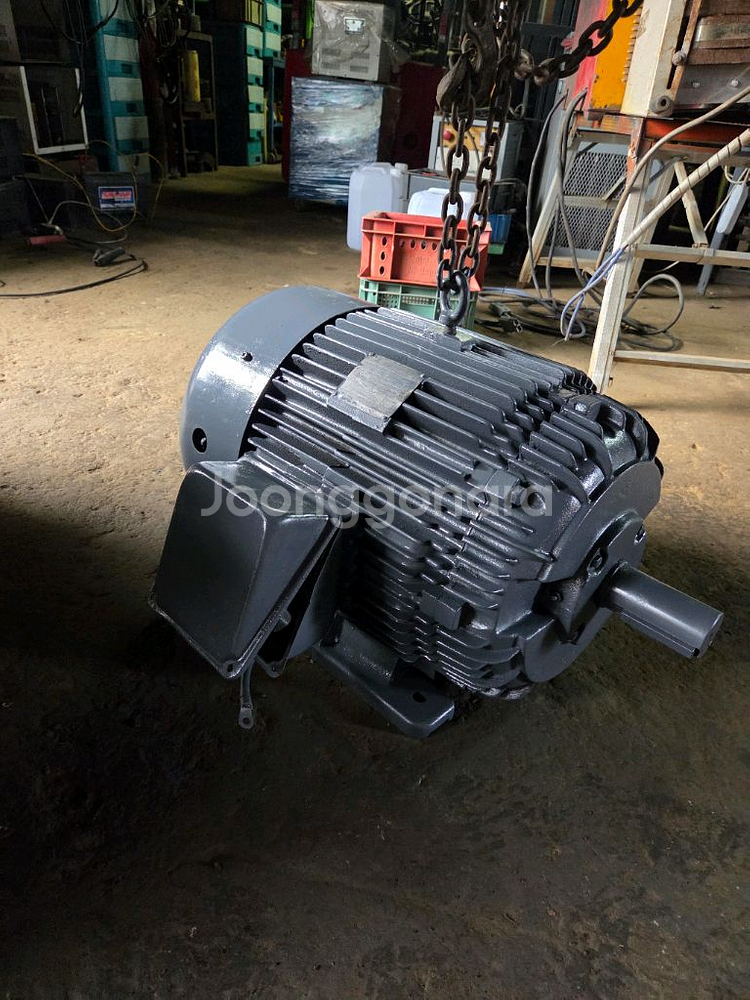 중고모타 50마력4극효성모타(중량277kg)--1