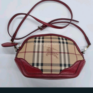정품 버버리 체크 미니 크로스
