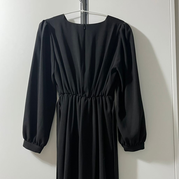 하객룩 머메이드 브이넥 롱원피스--7