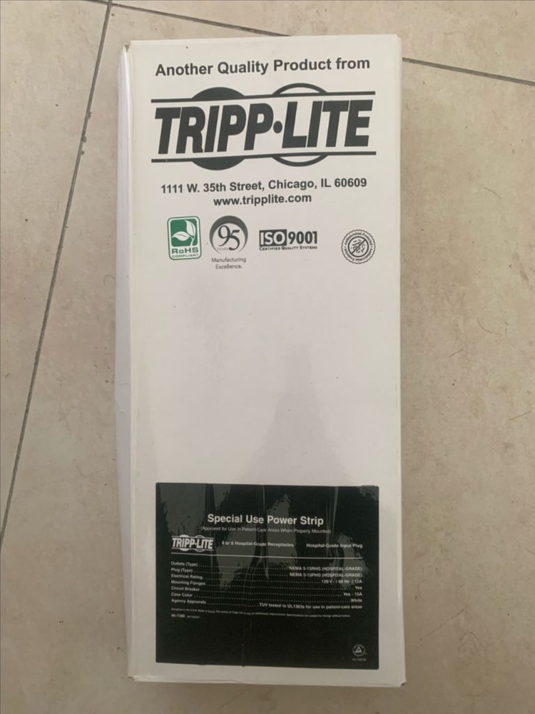 Tripp-Lite 6구 병원용 고급 전원 스트립 (새제품) 이미지