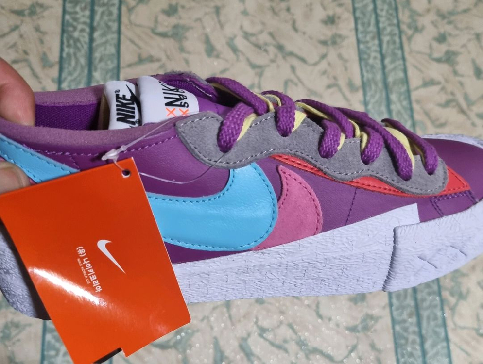 나이키 사카이 카우스블레이저 로우 퍼플 265mm 이미지