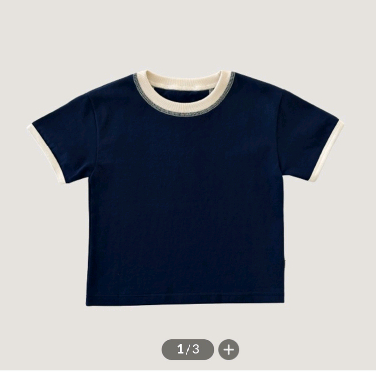 아기옷 유아옷 보나츠 베이직 컬러링 티셔츠M(새상품)--2