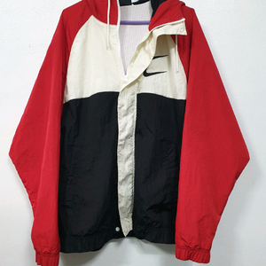 나이키 레드 스우시 우븐 후드 자켓 바람막이 M사이즈