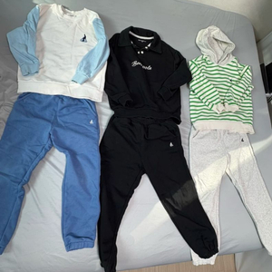 일괄판매)빈폴 키즈 130 상하복 세트 3벌