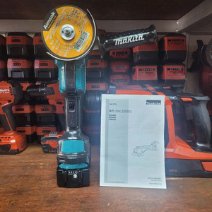 마끼다충전그라인더 DGA405 패들스위치.브러쉬리스 S급 이미지