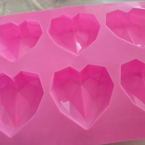 하트 모양 실리콘 비누 몰드 이미지