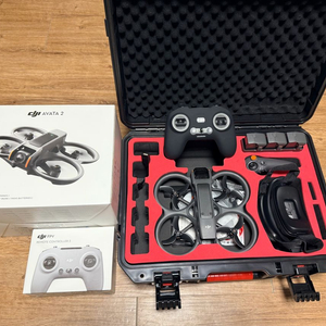 (새상품 수준) DJI 아바타2 플라이모어 콤보+20만원 fpv 조종기+전용 하드케이스+케어