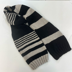 핸드메이드 손뜨개 스트라이프 머플러 니트 목도리(무료배송) 이미지