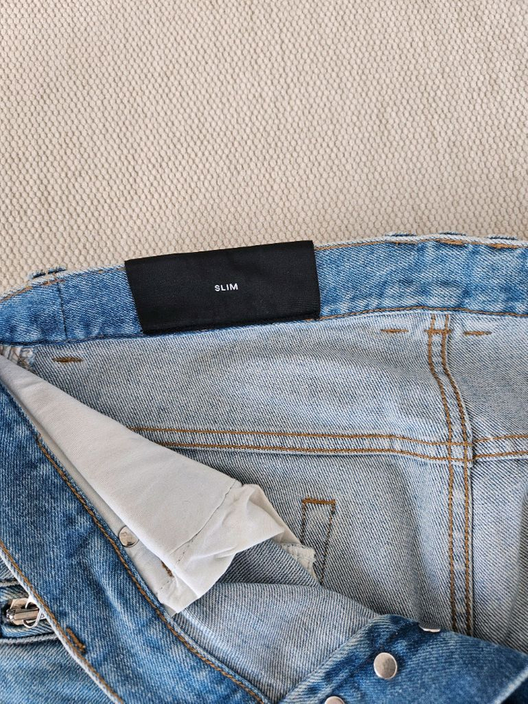 [정품]발망 남성 슬림핏 바이커 청바지(32) 이미지