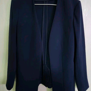 Theory 띠어리 네이비 노카라 자켓/총장72/가슴43/0싸이즈/