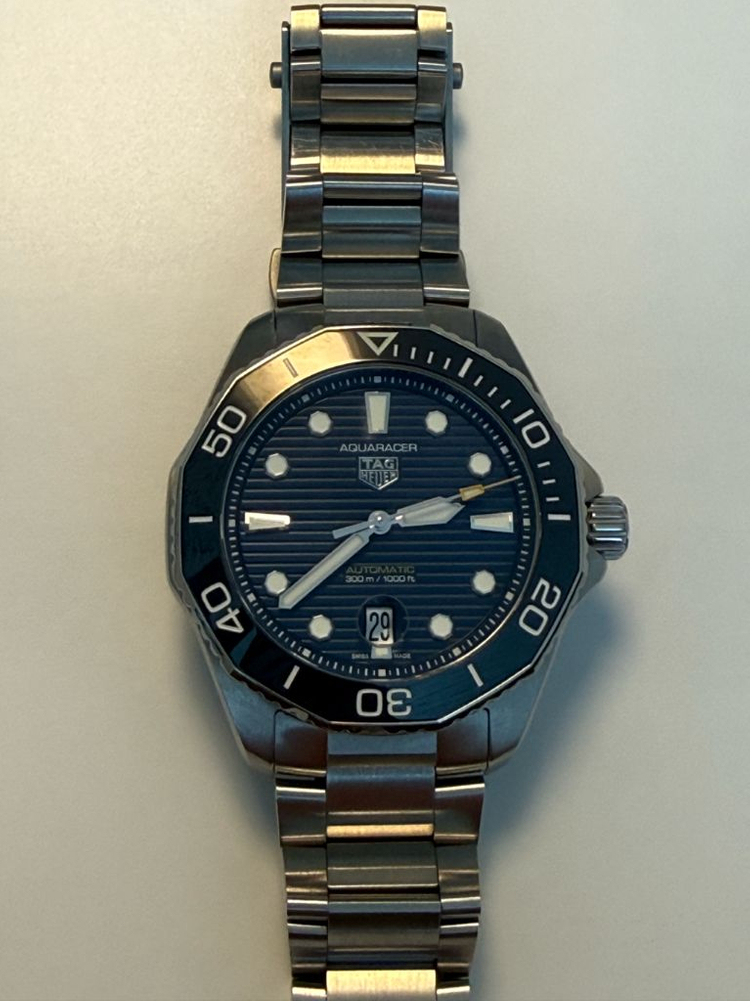 태그호이어 아쿠아레이서 300 오토매틱 43mm 청판(WBP201B)--1