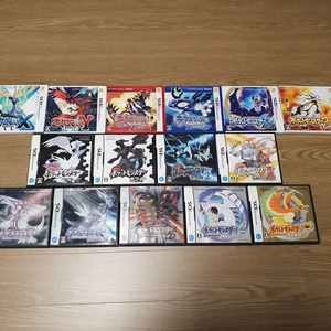 일본판 포켓몬 DS~3DS 펄기아+블랙1,2+기라티나+하트골드+소울실버등 이미지