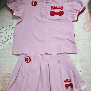 베베드피노 리본 플리츠 상하의세트 120/M사이즈