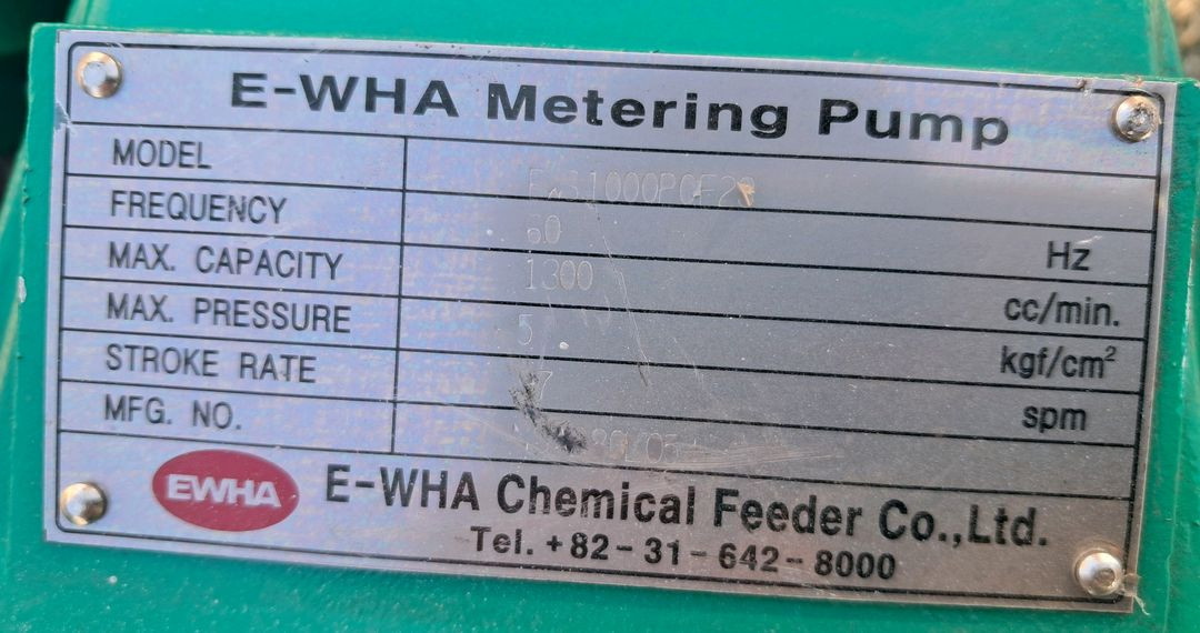 E-WHA Metering Pump E-1000PCE28 이미지