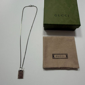 구찌 실버 목걸이 정품