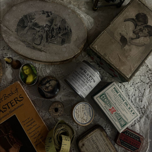 빈티지 앤틱 큰 종이박스, 틴케이스