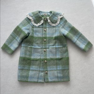 룰라비 레이스 카라 코트 120 새상품