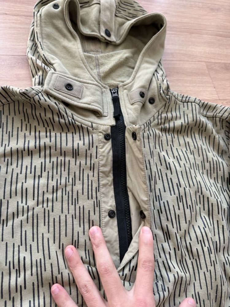 스톤아일랜드 레인 카모 리플렉티브 후드--1