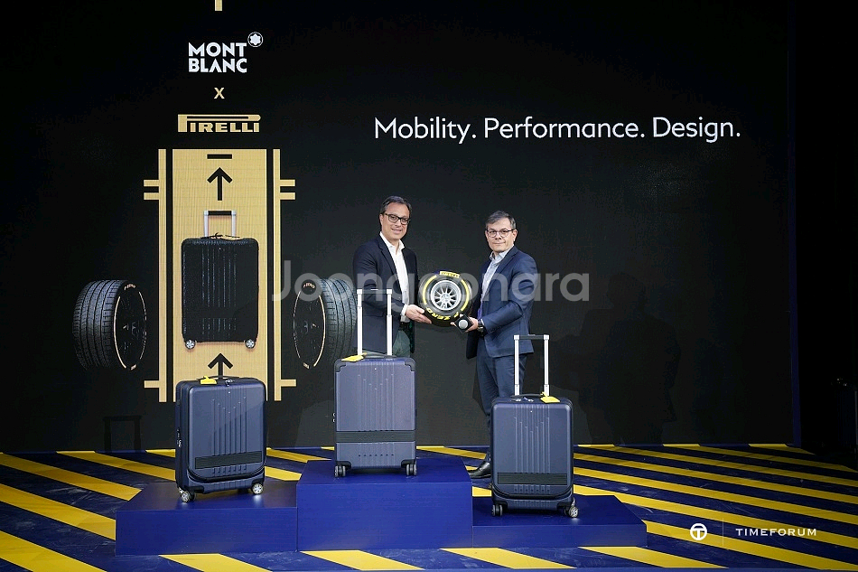 몽블랑 x 피렐리 트롤리 캐빈 캐리어 한정판 (미개봉)--8