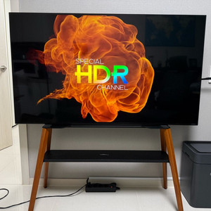 LG QNED evo 55인치 TV입니다