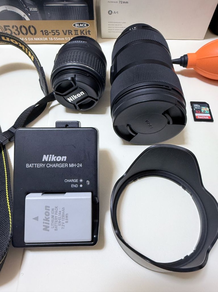 니콘 D5300 + 시그마 18-35 F1.8 풀세트 (셔터 9천컷) 이미지